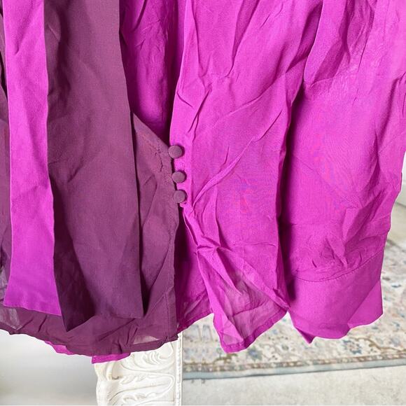 Mango Two-Tone Relaxed Fit Blouse - Picture 3 of 7